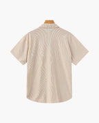 Men's Corduroy Camp Collar Shirt and Drawstring Shorts Set