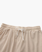 Men's Corduroy Camp Collar Shirt and Drawstring Shorts Set