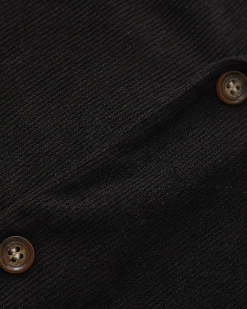 Men's Corduroy Camp Collar Shirt and Drawstring Shorts Set