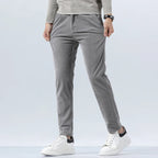 Men's Corduroy Trousers with Slim Straight Leg