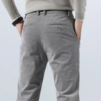 Men's Corduroy Trousers with Slim Straight Leg