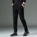 Men's Corduroy Trousers with Slim Straight Leg