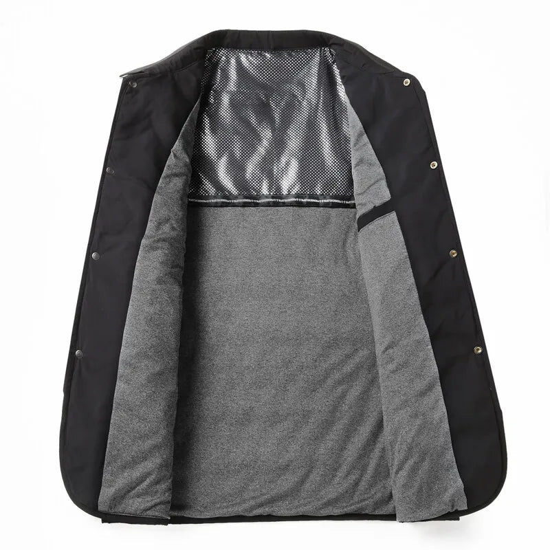 Men's Diamond Quilted Jacket with Point Collar