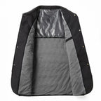 Men's Diamond Quilted Jacket with Point Collar