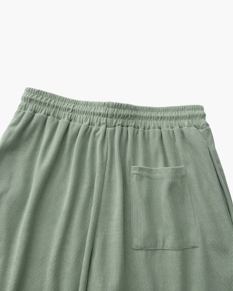 Men's Fine Corduroy Drawstring Shorts with Relaxed Fit