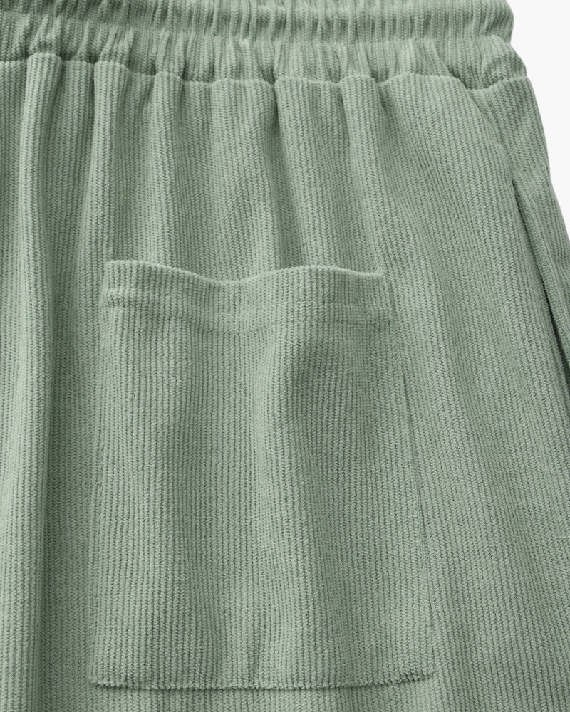 Men's Fine Corduroy Drawstring Shorts with Relaxed Fit