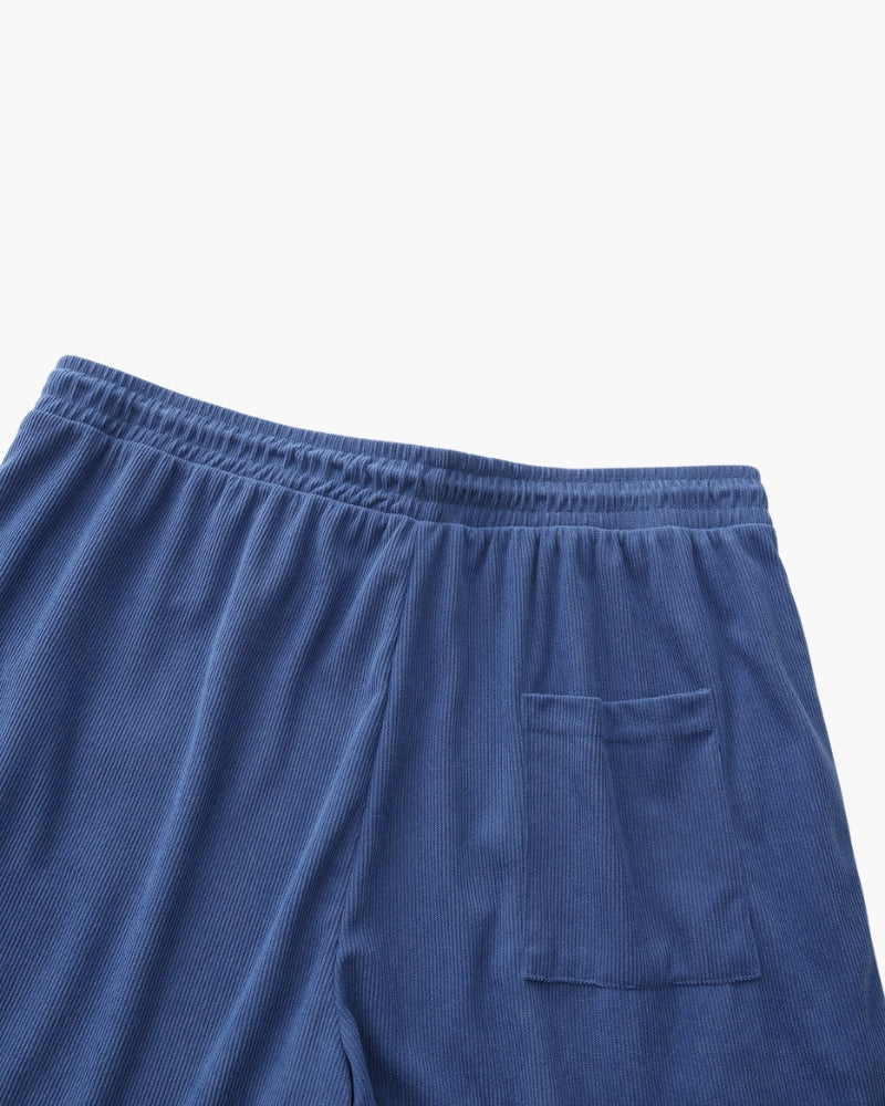 Men's Fine Corduroy Drawstring Shorts with Relaxed Fit