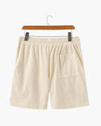 Men's Fine Corduroy Drawstring Shorts with Relaxed Fit