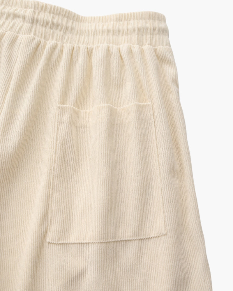 Men's Fine Corduroy Drawstring Shorts with Relaxed Fit