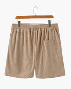 Men's Fine Corduroy Drawstring Shorts with Relaxed Fit