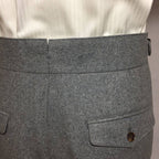 Men's Gurkha Pants with Buckled Waistband and Pleats