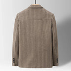Men's Herringbone Chore Coat with Patch Pockets