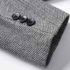 Men's Herringbone Chore Coat with Patch Pockets