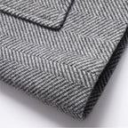 Men's Herringbone Chore Coat with Patch Pockets