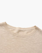 Men's Lightweight Crew Neck Sweater with Ribbed Trims