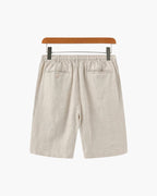 Men's Linen-Look Drawstring Shorts with Side Pockets