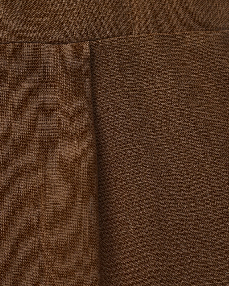 Men's Mandarin Collar Shirt with Relaxed Textured Weave