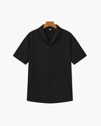 Men's Matching Polo and Trouser Set with Camp Collar