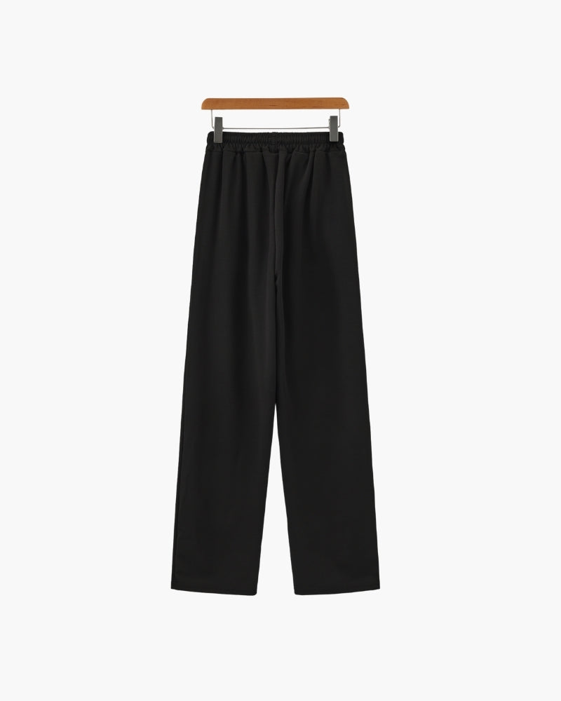 Men's Matching Polo and Trouser Set with Camp Collar