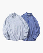 Men's Oversized Striped Shirt with Long Sleeves