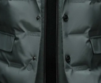 Men's Quilted Puffer Blazer with Notched Lapels