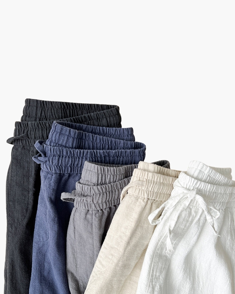 Men's Relaxed Lounge Trousers with Drawstring Waist