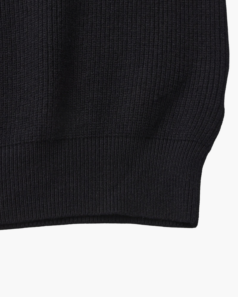 Men's Ribbed Half-Zip Pullover with Tailored Fit
