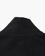 Men's Ribbed Half-Zip Pullover with Tailored Fit