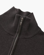 Men's Ribbed Half-Zip Pullover with Tailored Fit