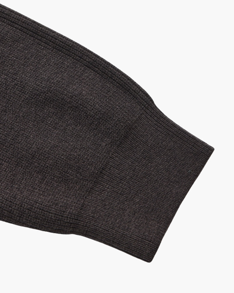 Men's Ribbed Half-Zip Pullover with Tailored Fit