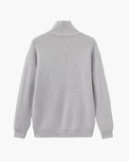 Men's Ribbed Half-Zip Pullover with Tailored Fit