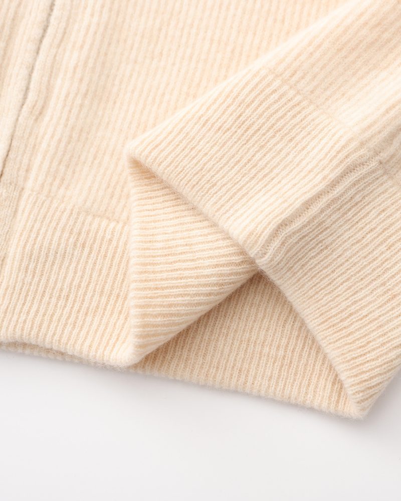 Men's Ribbed Knit Sleeveless Zip Vest with Stand Collar