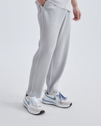 Men's Ribbed Wide Leg Trousers with Elasticated Waist