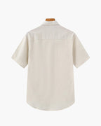 Men's Short Sleeve Popover Shirt with Chest Pocket