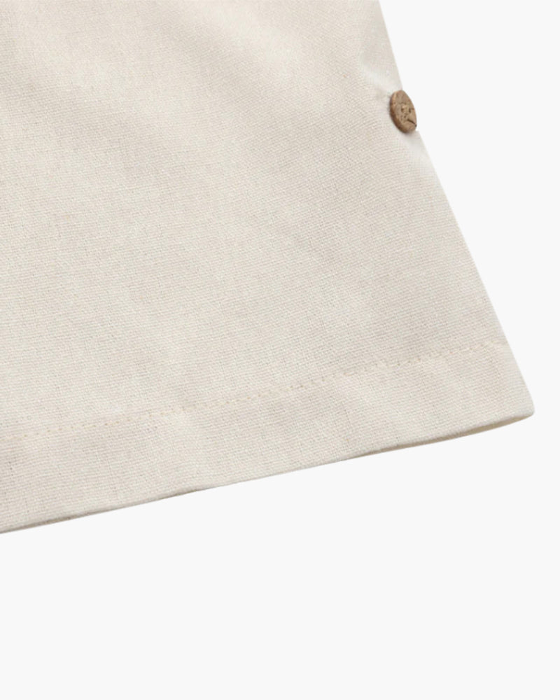 Men's Short Sleeve Popover Shirt with Chest Pocket