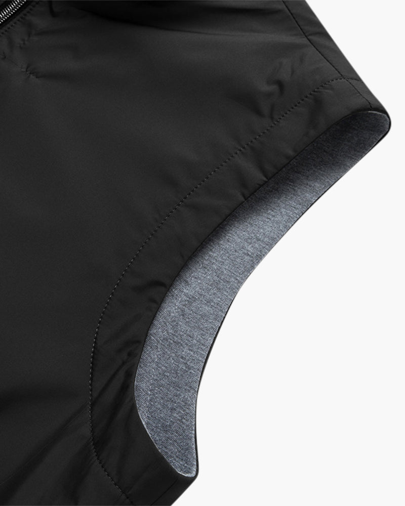 Men's Slim Fleece-Lined Bodywarmer with Zip Front