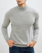 Men's Slim High-Neck Turtleneck Sweater with Soft Finish