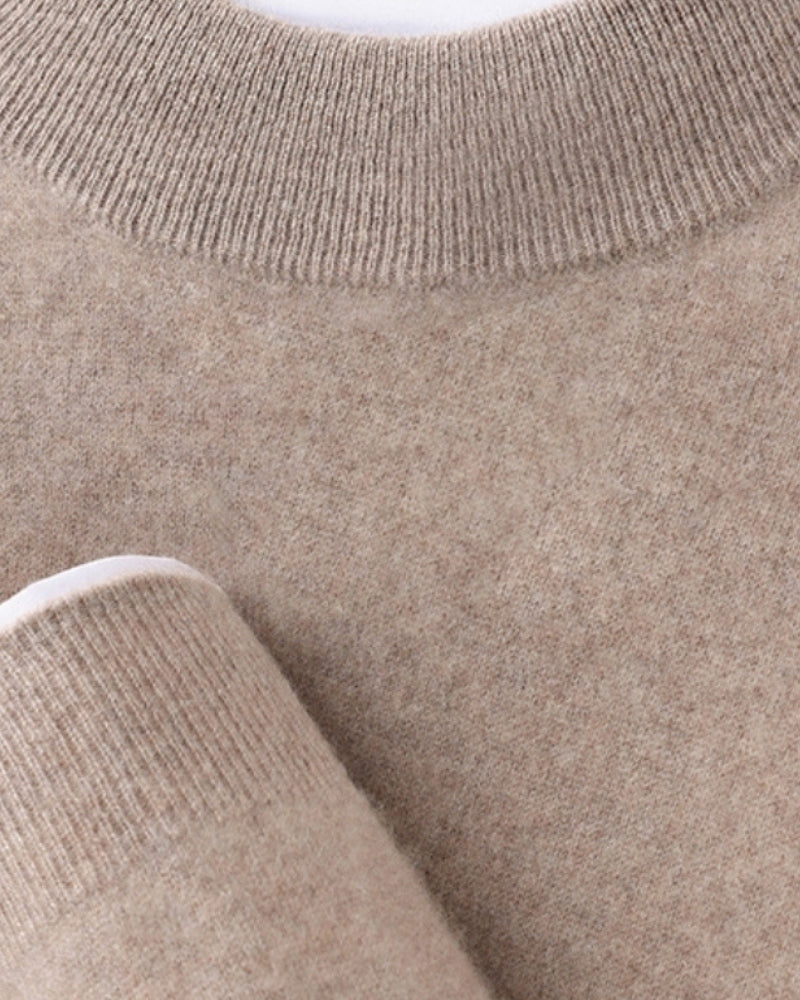 Men's Slim High-Neck Turtleneck Sweater with Soft Finish