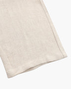 Men's Slim Linen-Look Trousers with Drawstring Waist