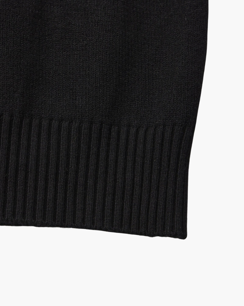 Men's Slim Ribbed Mock Neck Sweater with Long Sleeves