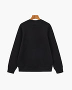 Men's Smooth Crew Neck Sweatshirt with Ribbed Trims