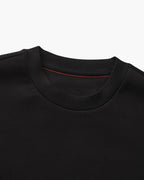 Men's Smooth Crew Neck Sweatshirt with Ribbed Trims