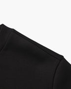 Men's Smooth Crew Neck Sweatshirt with Ribbed Trims