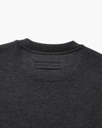 Men's Smooth Crew Neck Sweatshirt with Ribbed Trims