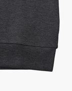 Men's Smooth Crew Neck Sweatshirt with Ribbed Trims