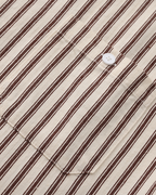Men's Striped Camp Collar Shirt with Relaxed Fit
