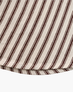 Men's Striped Camp Collar Shirt with Relaxed Fit