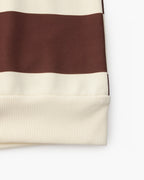 Men's Striped Rugby Polo Shirt with Long Sleeves