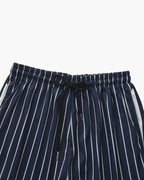 Men's Striped Swim Briefs with Drawstring Waistband