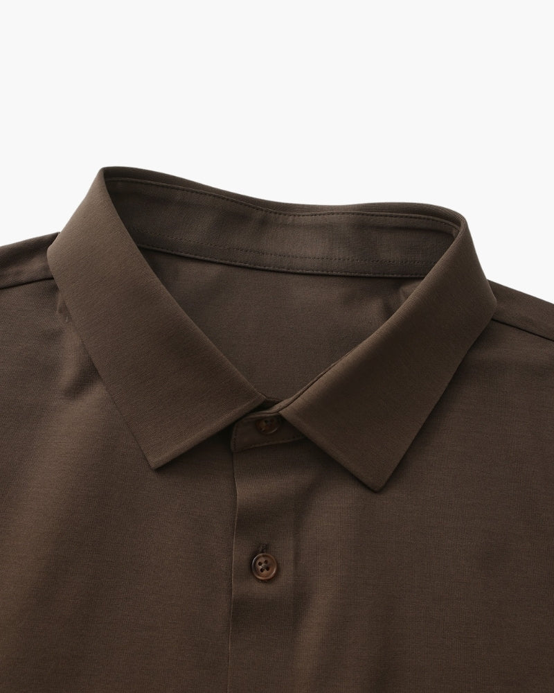Men's Tailored Stretch Dress Shirt with Spread Collar